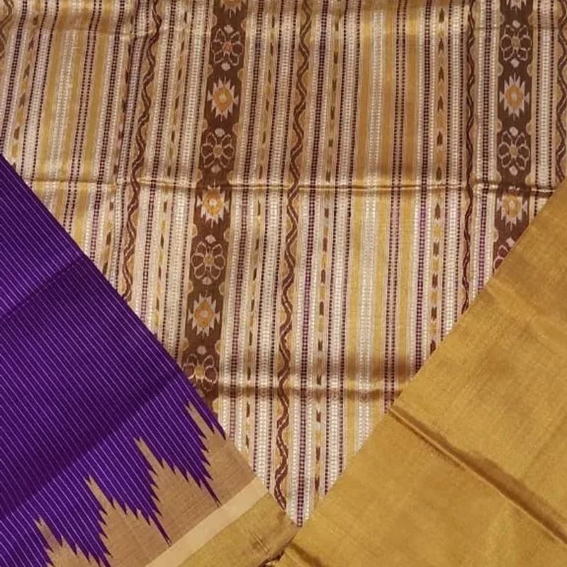 Sambalpuri Phodakumbha Silk Saree view 1