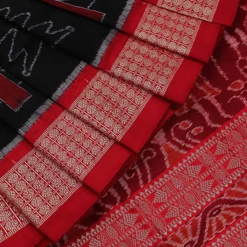 Sambalpuri Ikkat Silk Saree view 1