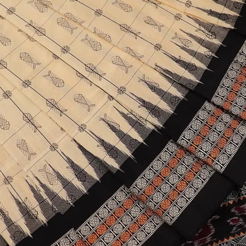 Sambalpuri Ikkat Silk Saree view 1