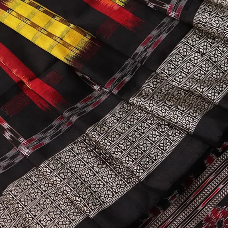 Sambalpuri Ikkat Silk Saree view 1
