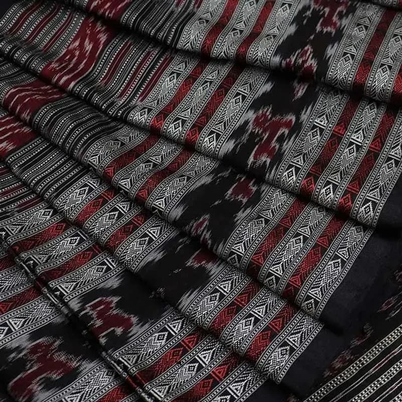 Sambalpuri Ikkat Silk Saree view 1