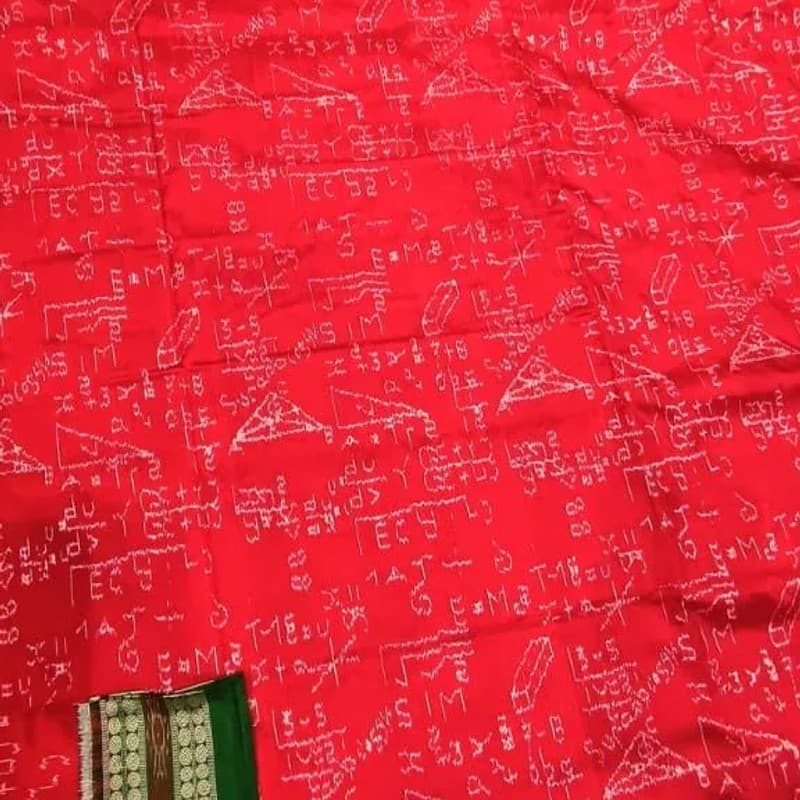 Sambalpuri Mathematics Silk Saree view 1