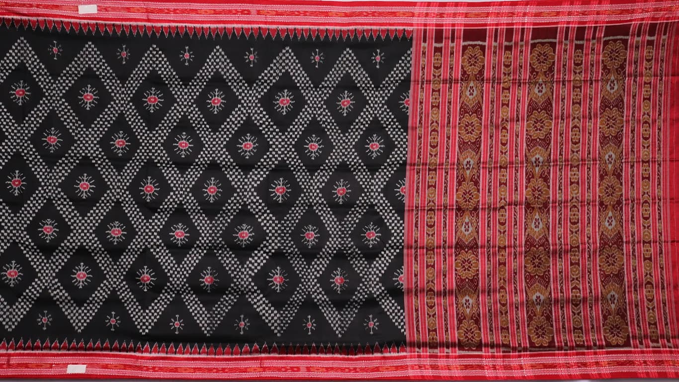Khandua Silk Ikat Saree thumbnail 2