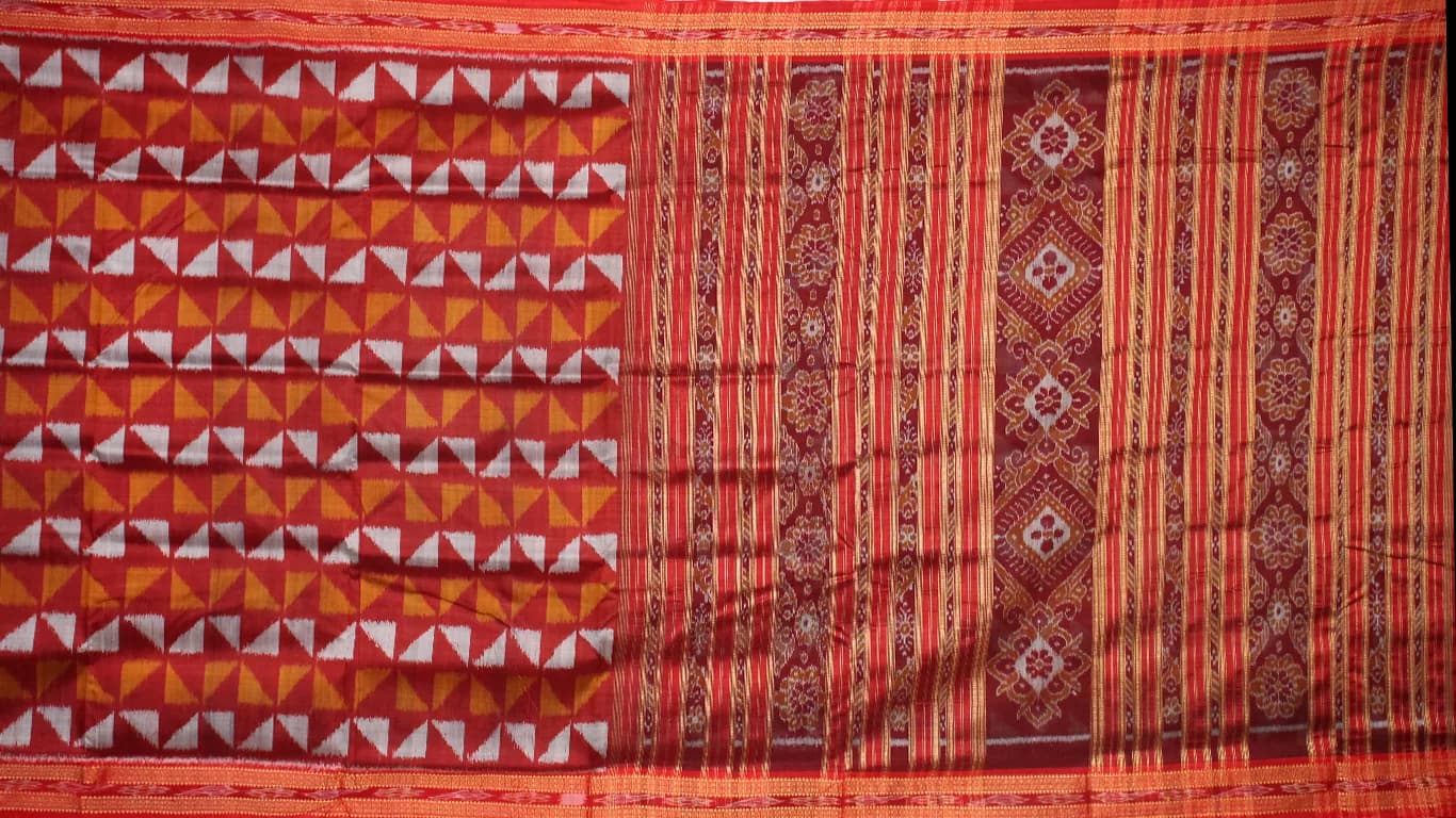 Khandua Silk Ikat Saree thumbnail 2