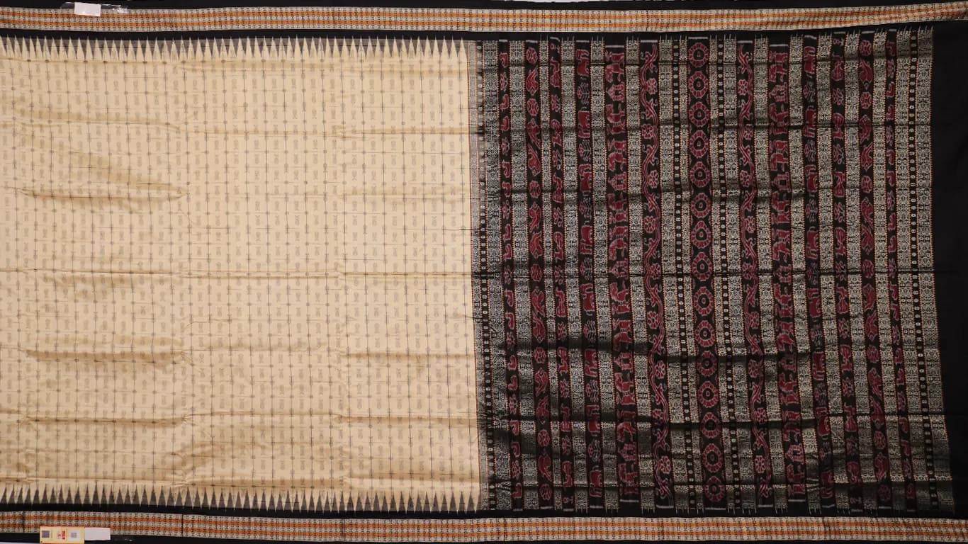 Sambalpuri Ikkat Silk Saree thumbnail 2