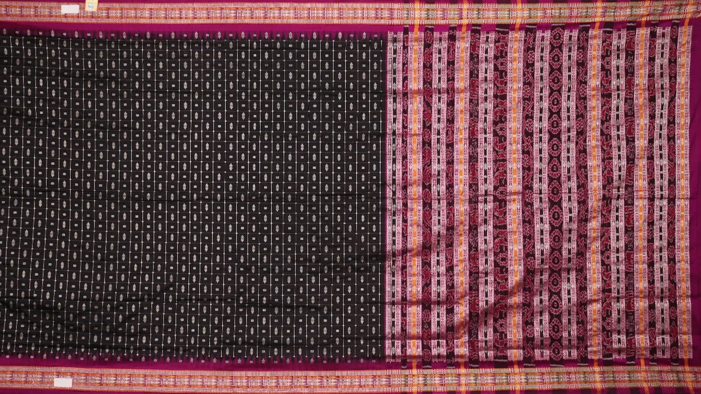Sambalpuri Ikkat Silk Saree thumbnail 2