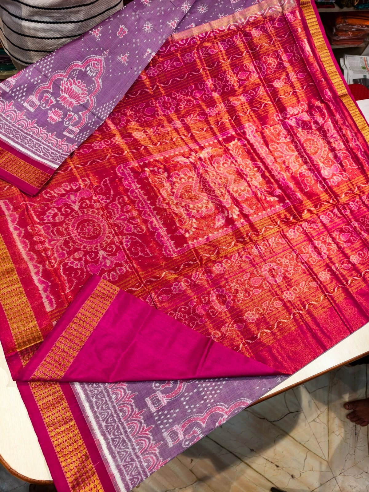 Exclusive Sambalpuri Ikat Pure Silk Saree | Premium Odisha Handloom thumbnail 2