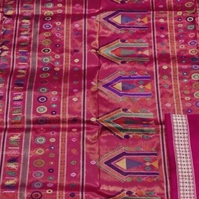 Dolabedi Bubblegum Pink Tissue Silk Saree