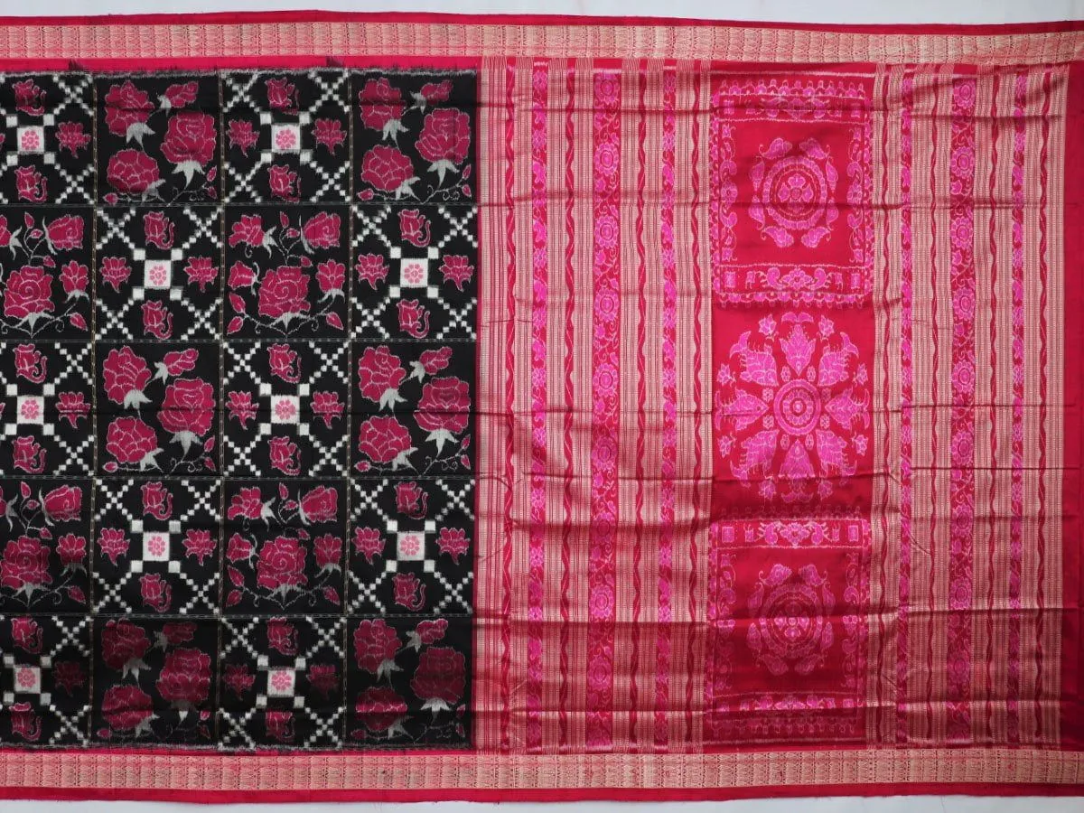 Sambalpuri Ikkat Silk Saree thumbnail 2