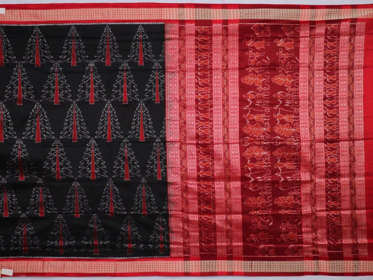Sambalpuri Ikkat Silk Saree thumbnail 2