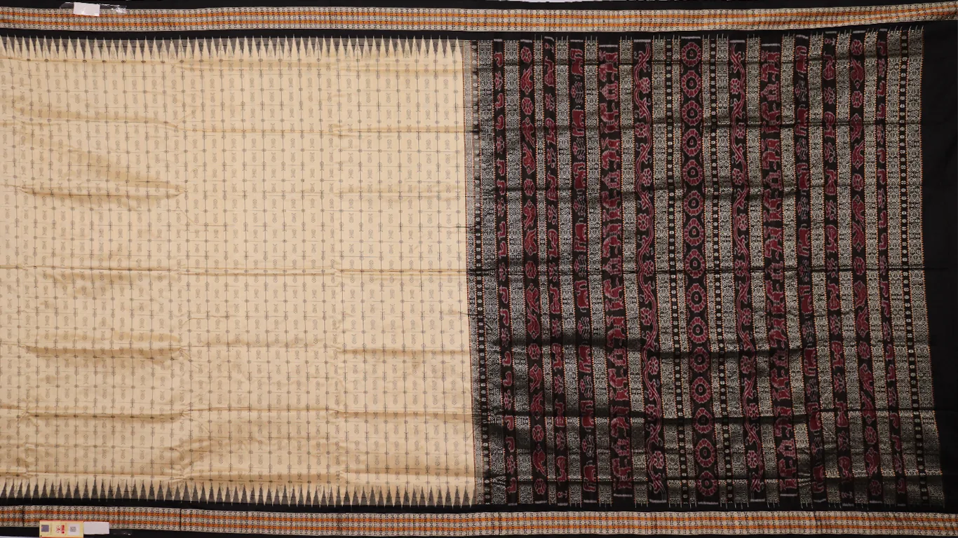 Sambalpuri Ikkat Silk Saree thumbnail 2