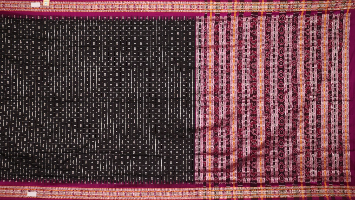 Sambalpuri Ikkat Silk Saree thumbnail 2