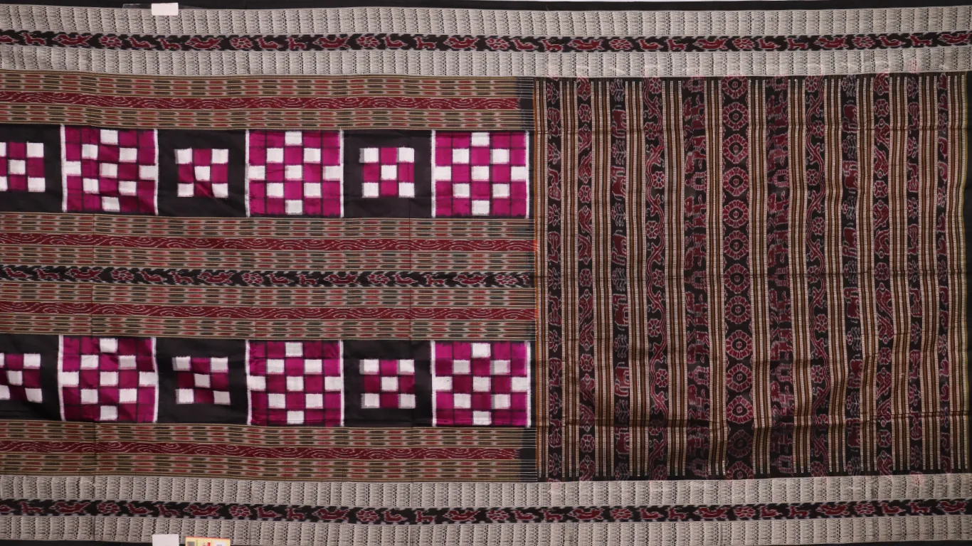 Sambalpuri Ikkat Silk Saree thumbnail 2