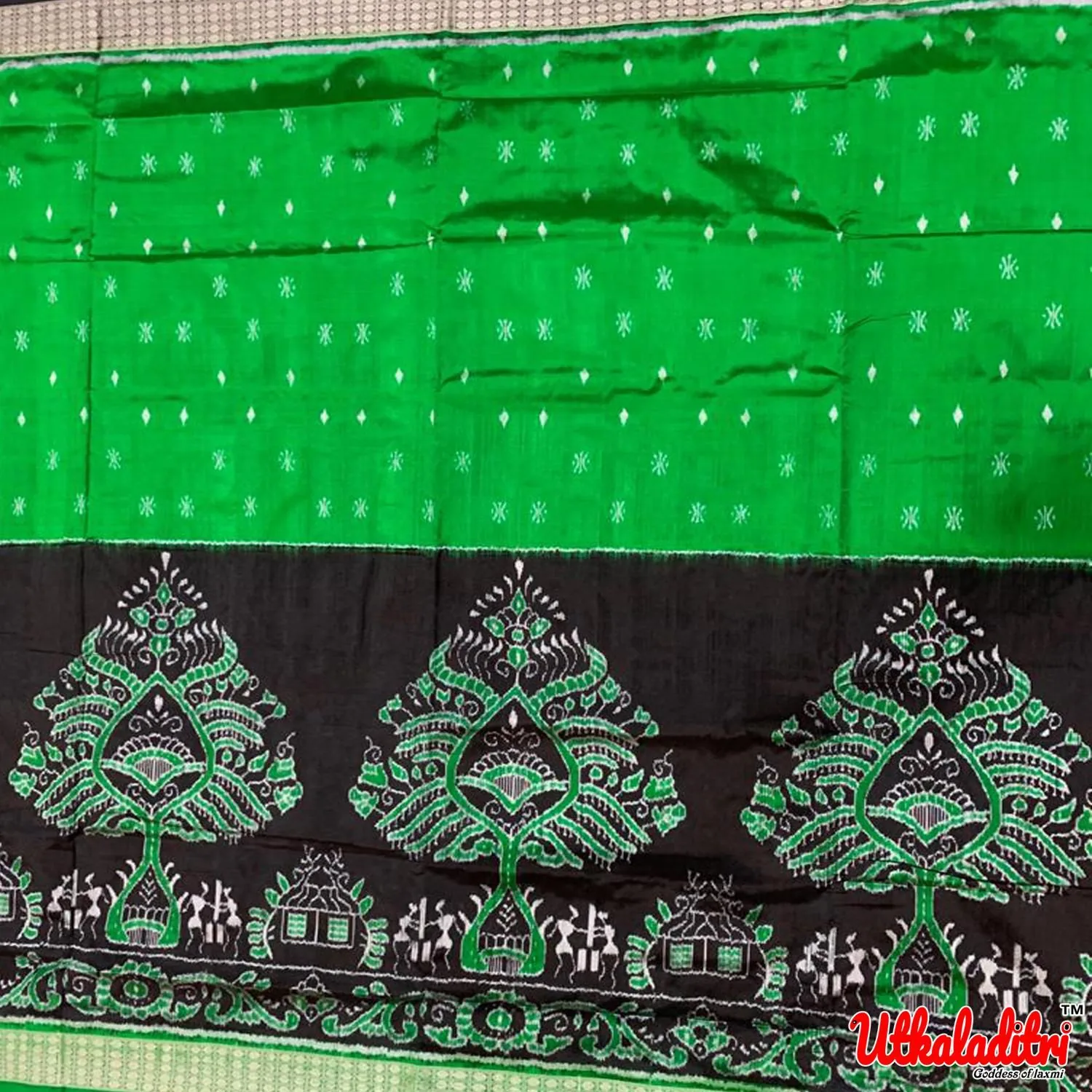 Sambalpuri Tissue Silk Saree thumbnail 2
