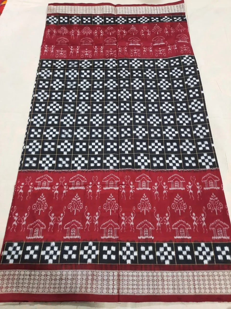 Sambalpuri Silk Pasapali Bandho Saree thumbnail 2