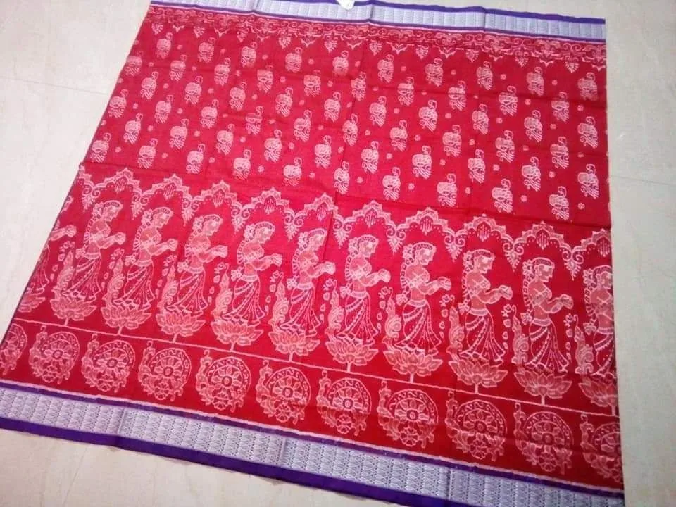 Sambalpuri Bomkei Silk Bandha Saree thumbnail 3
