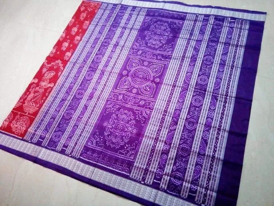Sambalpuri Bomkei Silk Bandha Saree thumbnail 2