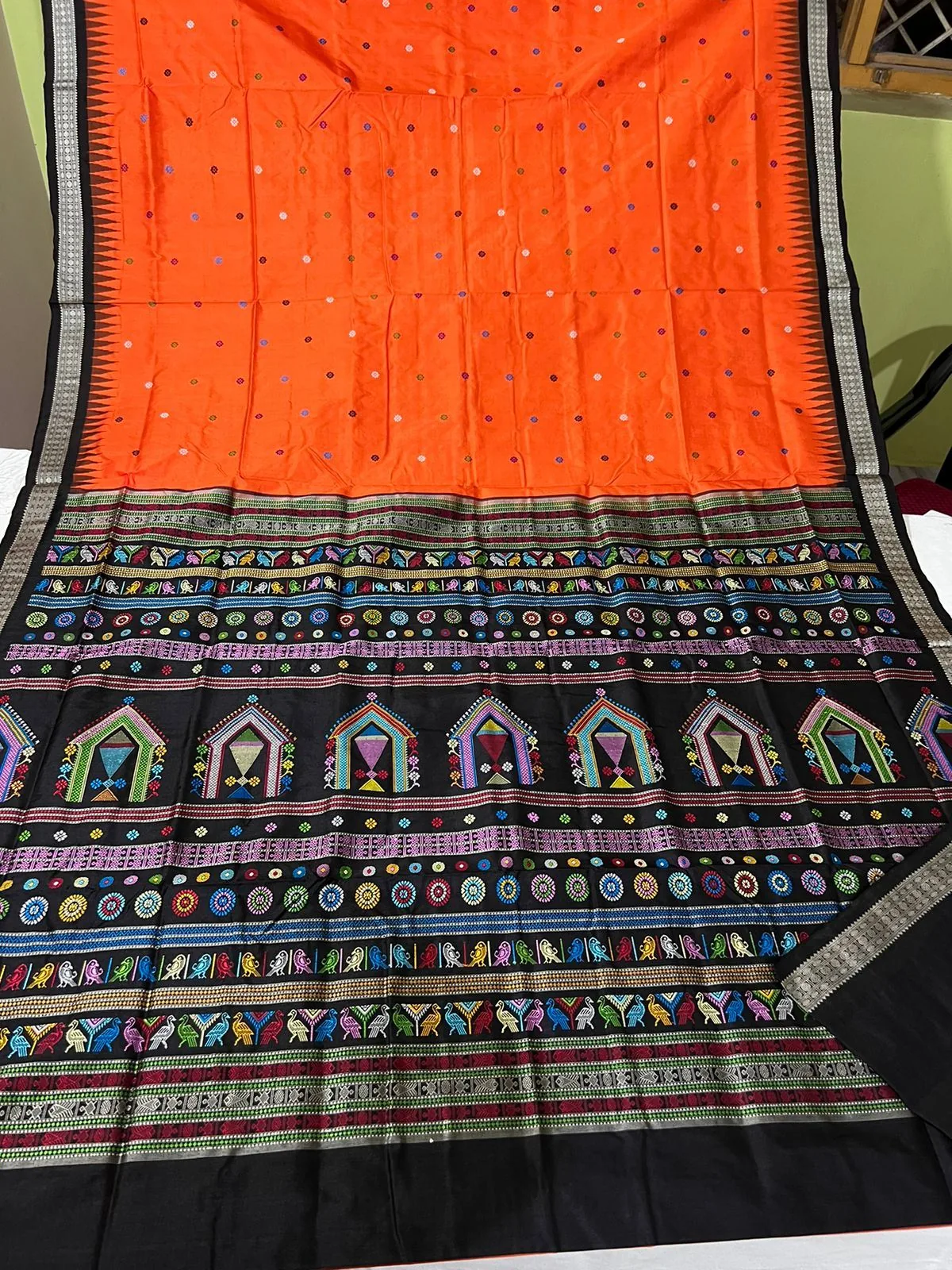 Sambalpuri Dolabedi Silk Saree thumbnail 2