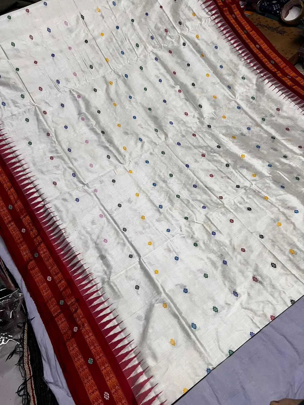 Sambalpuri Dolabedi Silk Saree thumbnail 2