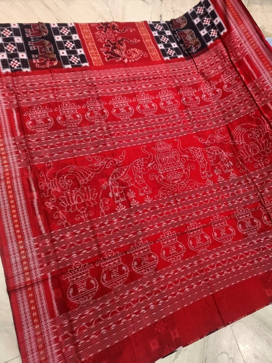 Sambalpuri Bandha Cotton Saree thumbnail 2